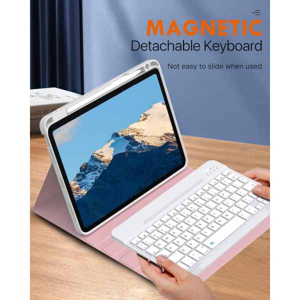 MoKo Klavyeli iPad Air 6.Nesil K�l�f (11 in�)-Gold Marble