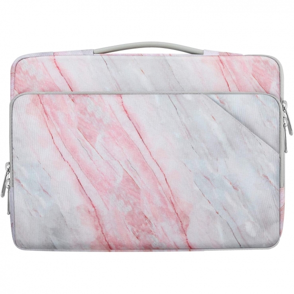 MoKo Laptop El Çantası (15.6 inç)-Pink Gray Marble