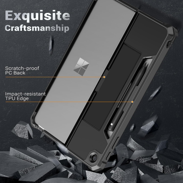 MoKo Microsoft Surface Pro 12 Standl Klf-Black