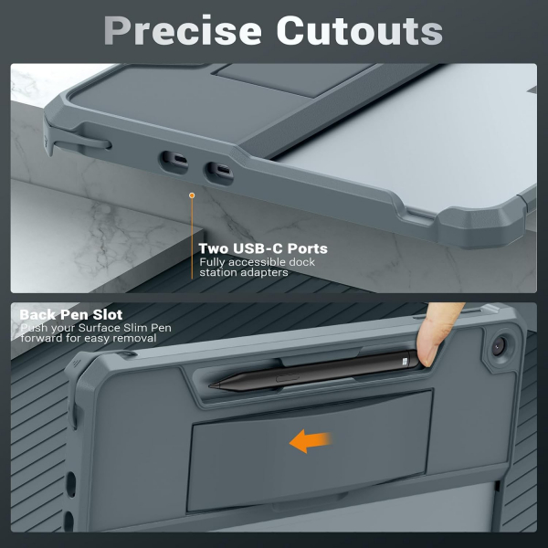 MoKo Microsoft Surface Pro 12 Standl Klf-Ocean Blue