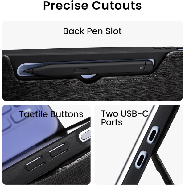 Omnpak Microsoft Surface Pro 12 Standl Klf-Black