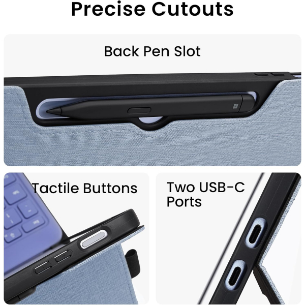 Omnpak Microsoft Surface Pro 12 Standl Klf-Blue