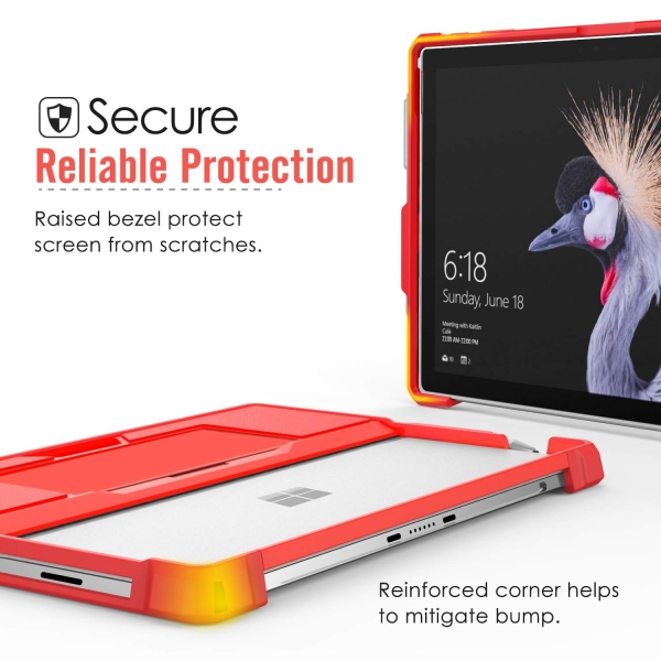 MoKo Microsoft Surface Pro 6 Klf-Red