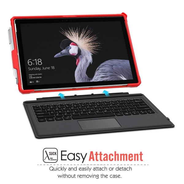 MoKo Microsoft Surface Pro 6 Klf-Red