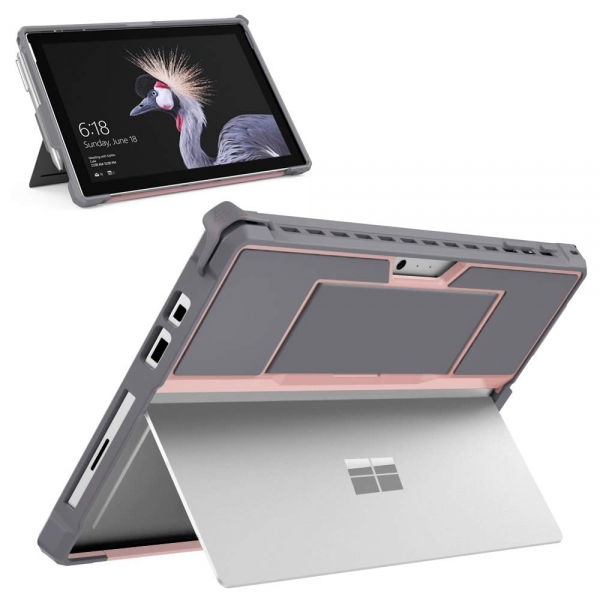 MoKo Microsoft Surface Pro 6 Klf-Pink Gray