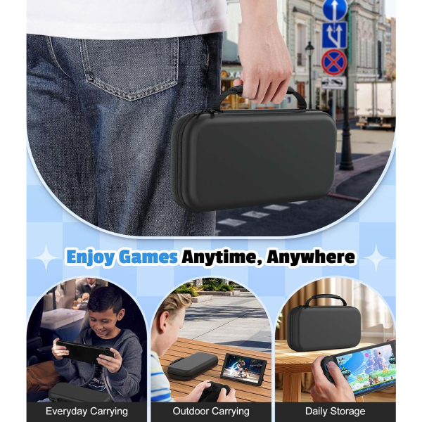 MoKo Nintendo Switch 2 Uyumlu anta-Black 