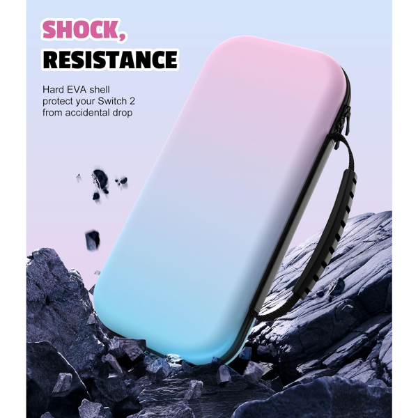 MoKo Nintendo Switch 2 Uyumlu anta-Blue Pink