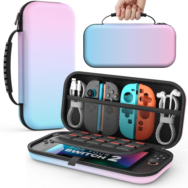MoKo Nintendo Switch 2 Uyumlu anta-Blue Pink