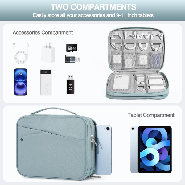 MoKo ift Katmanl Tablet antas (9-11 in)-Misty Blue