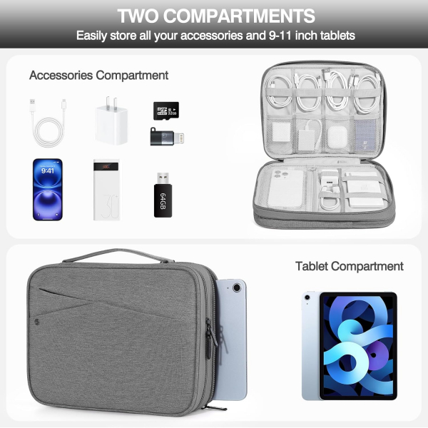 MoKo ift Katmanl Tablet antas (9-11 in)-Light Gray