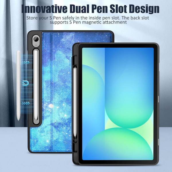 MoKo Samsung Galaxy Tab S10 FE Standl Klf -Blue Starry Sky 