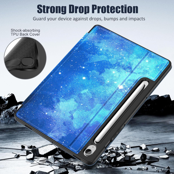MoKo Samsung Galaxy Tab S10 FE Standl Klf -Blue Starry Sky 
