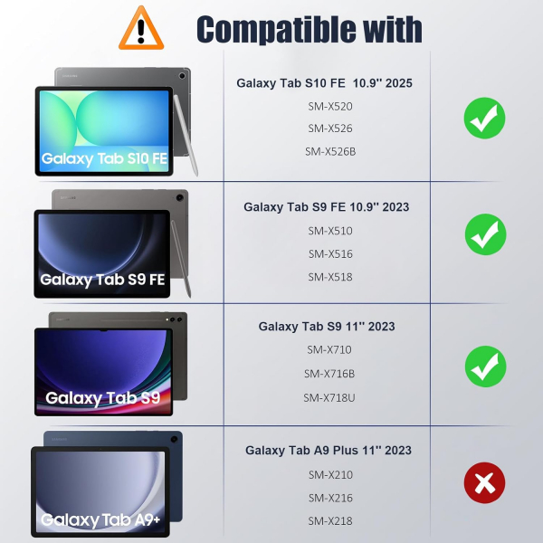 MoKo Samsung Galaxy Tab S10 FE Standl Klf -Blue Starry Sky 