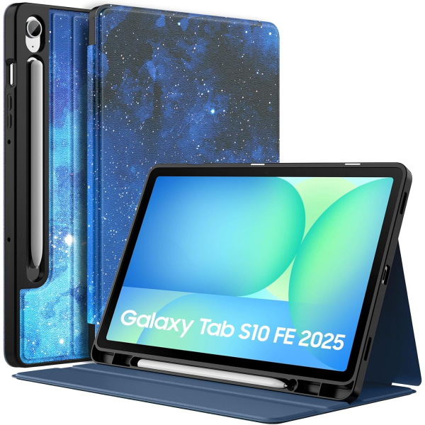 MoKo Samsung Galaxy Tab S10 FE Standl Klf -Blue Starry Sky 