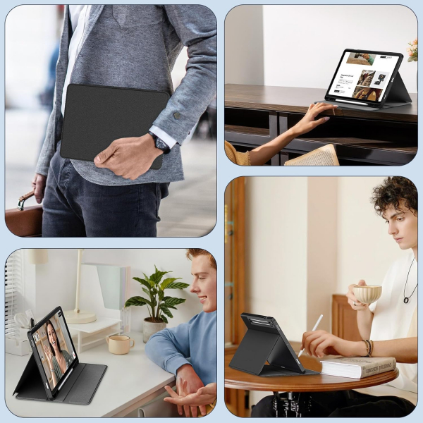 MoKo Samsung Galaxy Tab S10 FE Standl Klf -Denim Black 