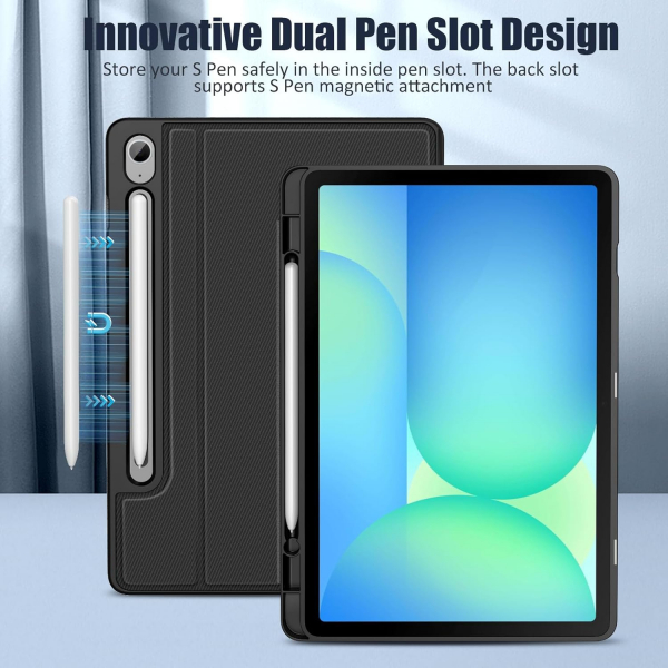 MoKo Samsung Galaxy Tab S10 FE Standl Klf -Denim Black 