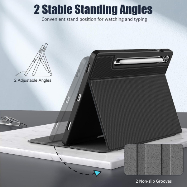 MoKo Samsung Galaxy Tab S10 FE Standl Klf -Denim Black 