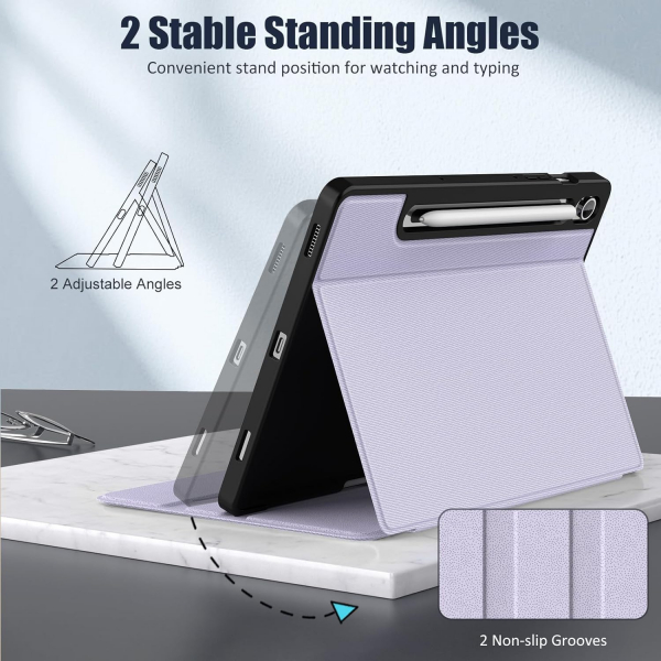 MoKo Samsung Galaxy Tab S10 FE Standl Klf -Denim Purple