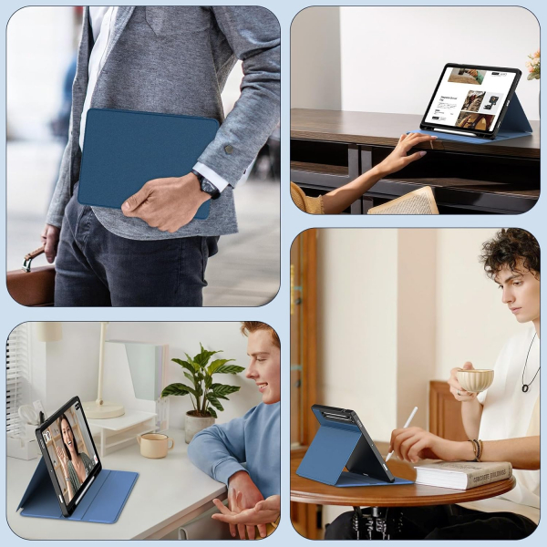 MoKo Samsung Galaxy Tab S10 FE Standl Klf -Navy Blue