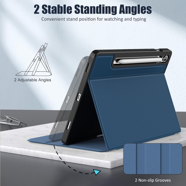 MoKo Samsung Galaxy Tab S10 FE Standl Klf -Navy Blue