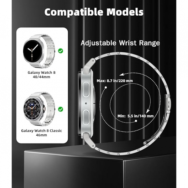 MoKo Samsung Galaxy Watch 8 40mm Kay-Silver