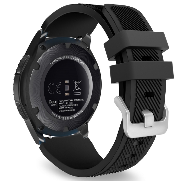 MoKo Samsung Gear S3 Soft Silikon Kay-Black