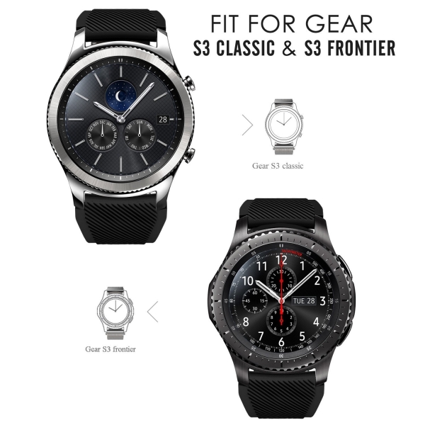 MoKo Samsung Gear S3 Soft Silikon Kay-Black