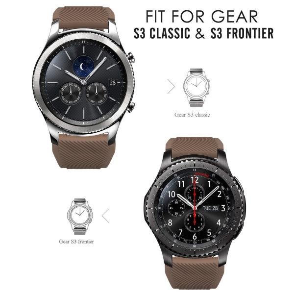 MoKo Samsung Gear S3 Soft Silikon Kay-Brown