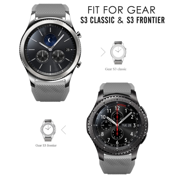 MoKo Samsung Gear S3 Soft Silikon Kay-Gray