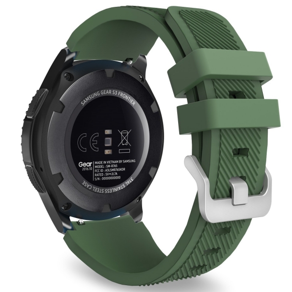 MoKo Samsung Gear S3 Soft Silikon Kay-Army Green