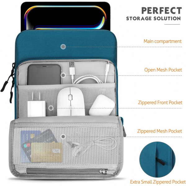 MoKo Stylish Tablet �antas�(12.9 in�)-Peacock Blue