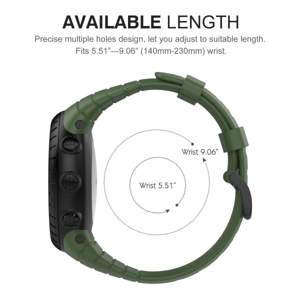 MoKo Suunto Core Yumuak Silikon Kay-Green