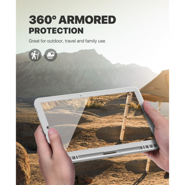 MoKo Tam Korumal Galaxy Tab S6 Lite Klf (10.4 in)-Gray