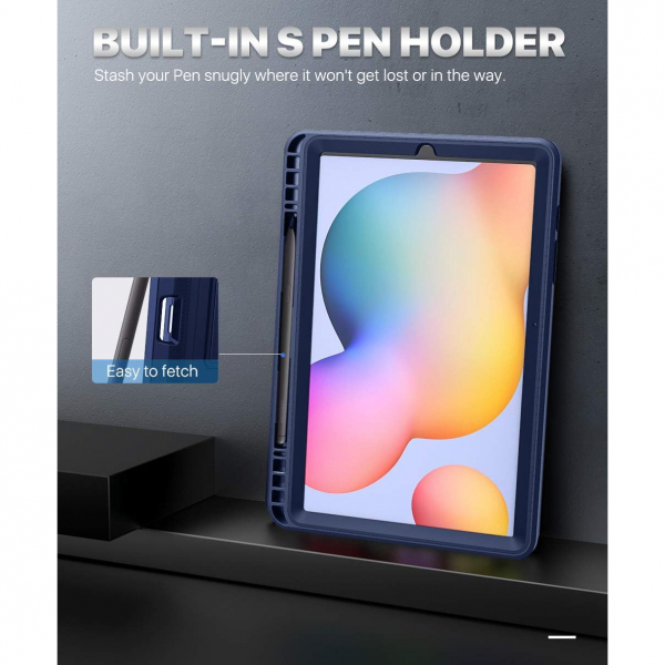 MoKo Tam Korumal Galaxy Tab S6 Lite Klf (10.4 in)-Dark Blue