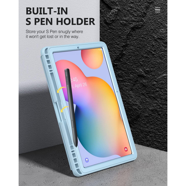 MoKo Rugged Galaxy Tab S6 Lite Klf (10.4 in)-Sky Blue