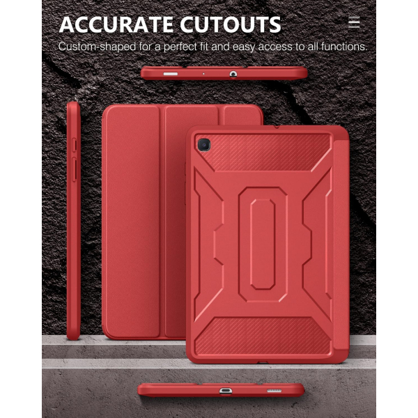 MoKo Rugged Galaxy Tab S6 Lite Klf (10.4 in)-Red