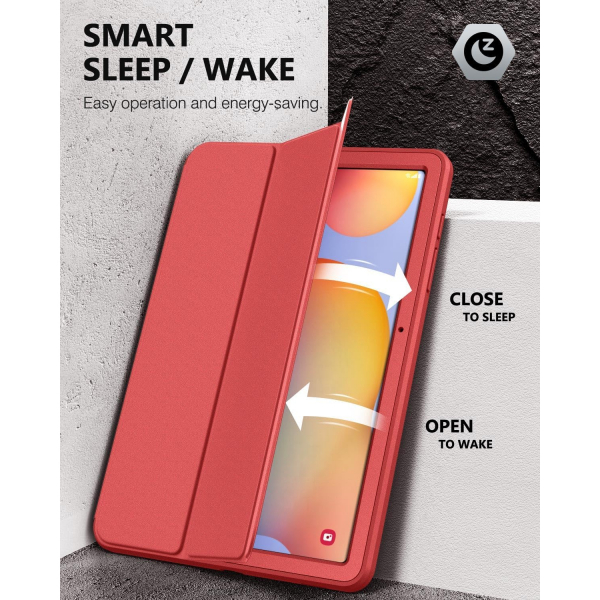 MoKo Rugged Galaxy Tab S6 Lite Klf (10.4 in)-Red