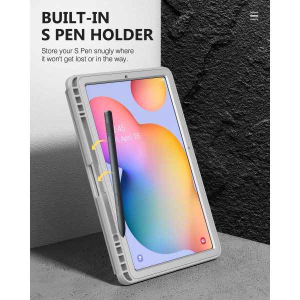 MoKo Rugged Galaxy Tab S6 Lite Klf (10.4 in)-Silver