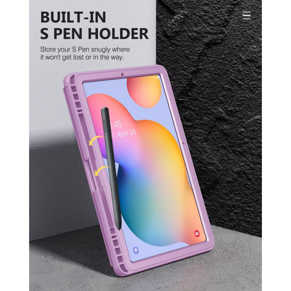 MoKo Rugged Galaxy Tab S6 Lite Klf (10.4 in)-Purple