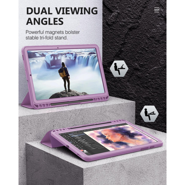 MoKo Rugged Galaxy Tab S6 Lite Klf (10.4 in)-Purple