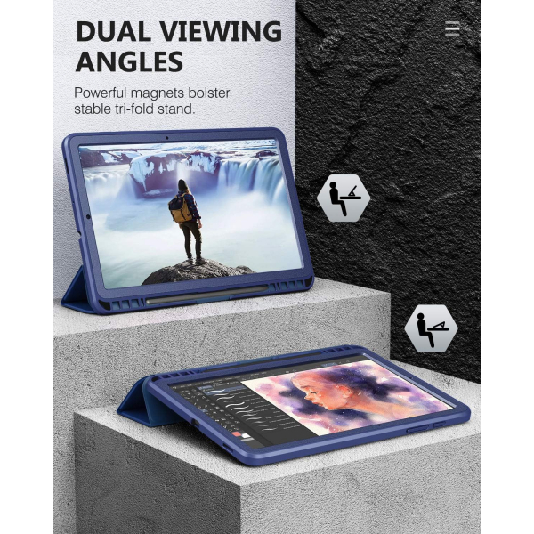 MoKo Rugged Galaxy Tab S6 Lite Klf (10.4 in)-Blue