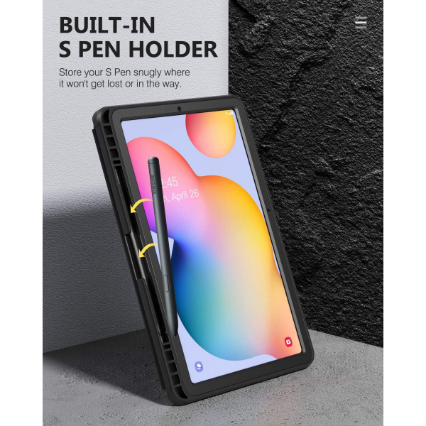MoKo Rugged Galaxy Tab S6 Lite Klf (10.4 in)-Black