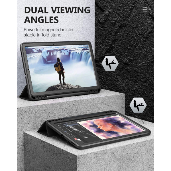 MoKo Rugged Galaxy Tab S6 Lite Klf (10.4 in)-Black