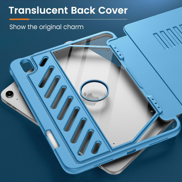 MoKo Apple iPad A16 Rugged Klf (11 in)-Cyan Blue