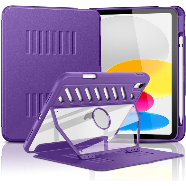 MoKo Apple iPad A16 Rugged Klf (11 in)-Purple Violet 
