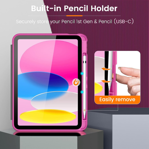 MoKo Apple iPad A16 Rugged Klf (11 in)-Peach Pink