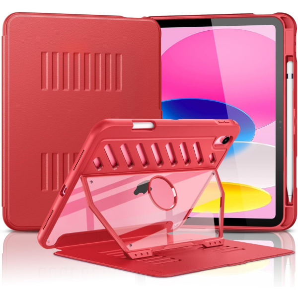 MoKo Apple iPad A16 Rugged Klf (11 in)-Red
