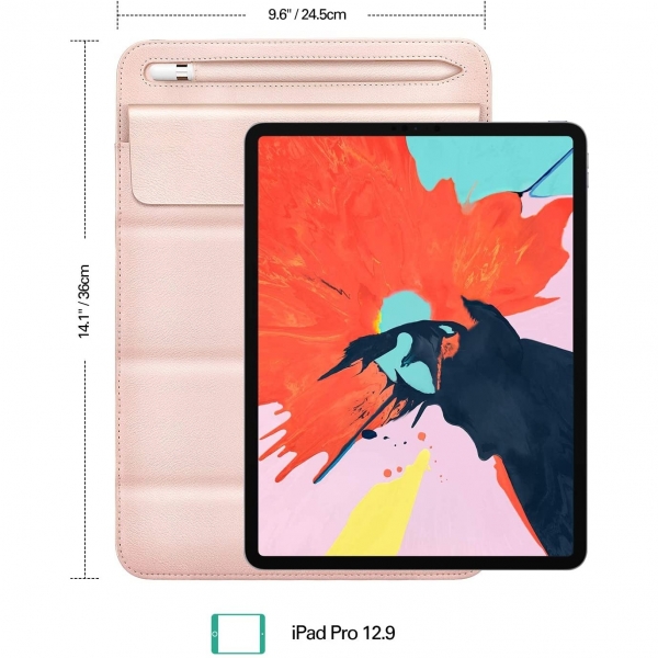 MoKo iPad Pro Tablet Klf (12.9 in)-Rose Gold