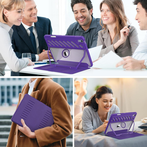 MoKo iPad Air M2 Rugged Klf (11 in)-Purple Violet 