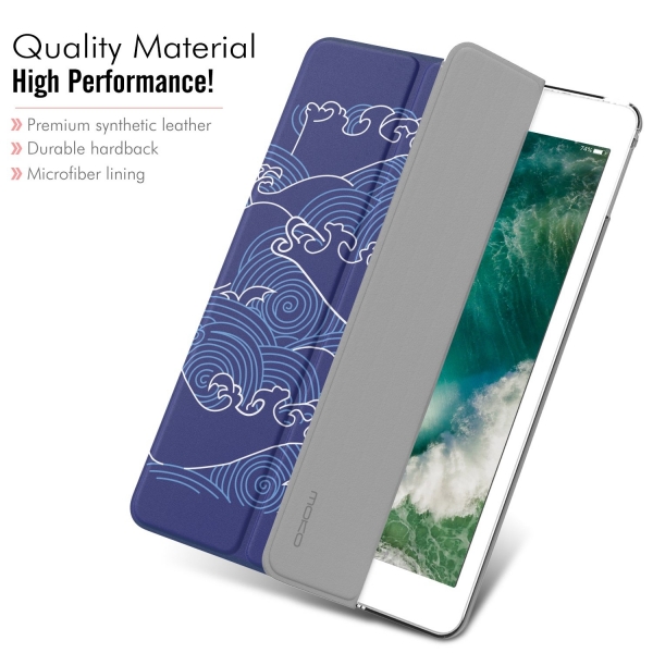 MoKo iPad Standlı Kılıf (10.2 inç)(7.Nesil)-Dark Ocean